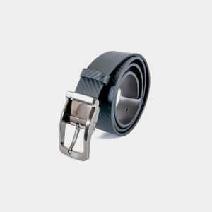 Μαύρη δερμάτινη ζώνη